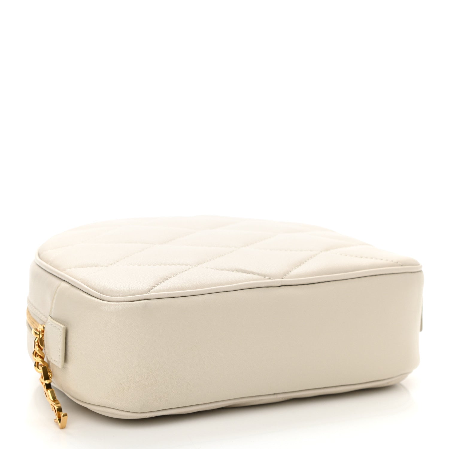 Saint Laurent Lambskin Quilted Lolita Cosmetic Pouch Crema Soft 4 of 8