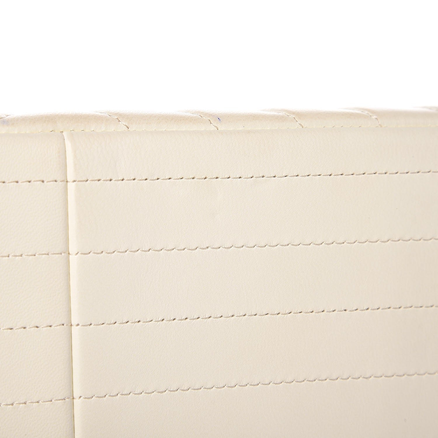 Chanel Lambskin Chevron Quilted Jumbo Double Flap White 15 of 16