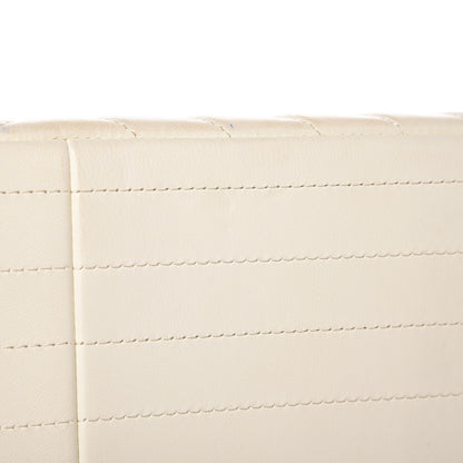 Chanel Lambskin Chevron Quilted Jumbo Double Flap White 15 of 16