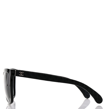 Chanel Acetate Quilted Polarized Butterfly CC Sunglasses 5288-Q Black 3 of 7