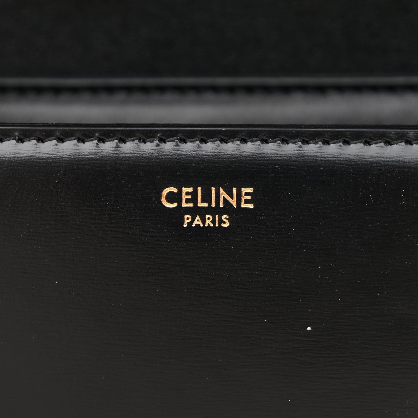 Shiny Calfskin Small Triomphe Black