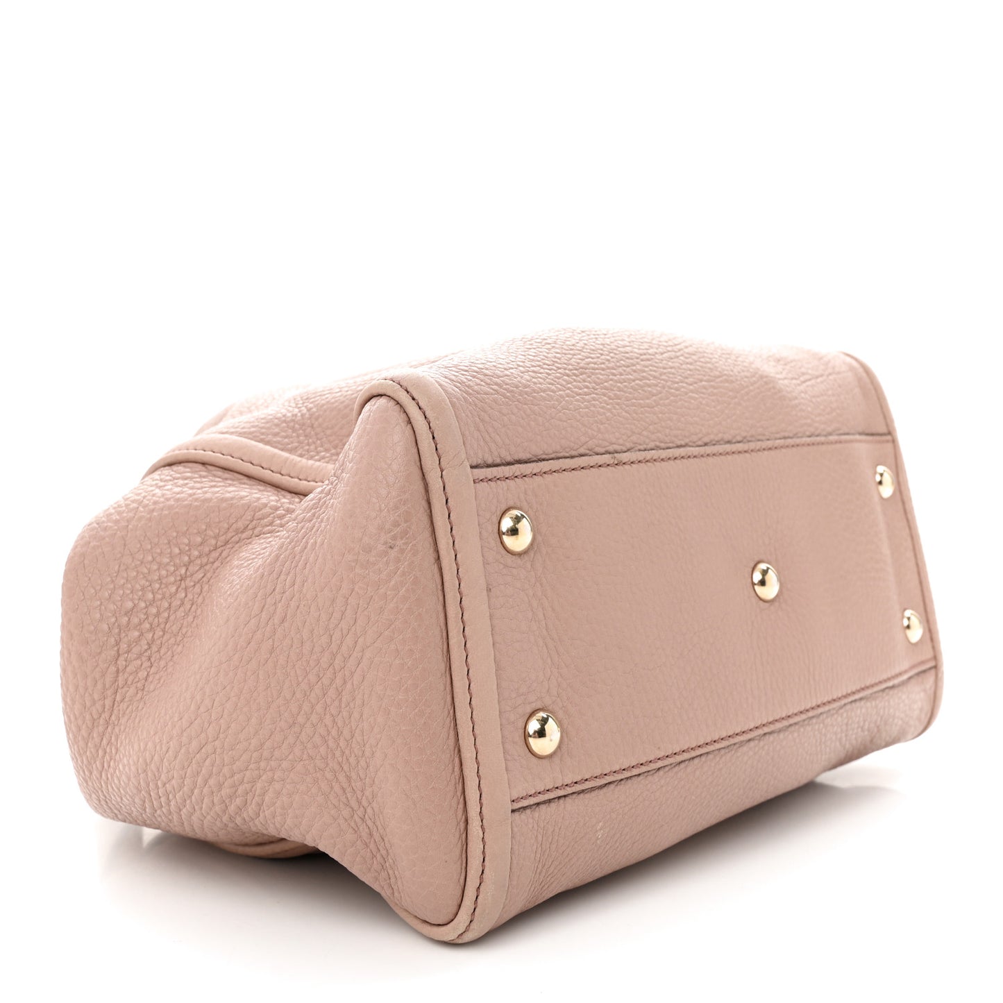 Pebbled Calfskin Small Soho Shoulder Bag Light Pink