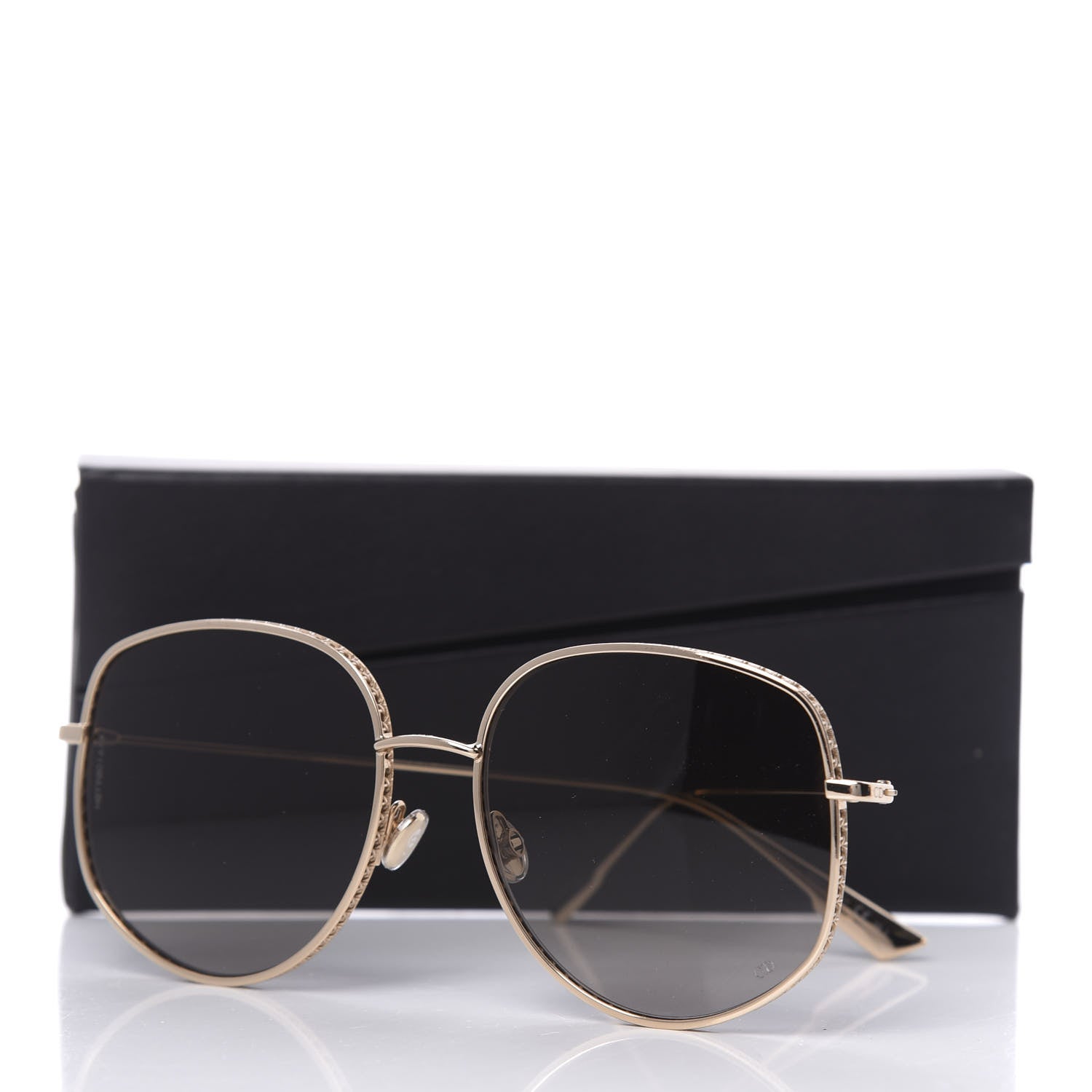 Christian Dior Metal Dior By Dior 2 Sunglasses Gold 10 of 10