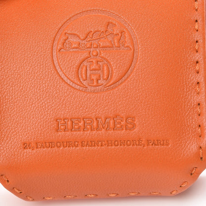 Hermes Milo Lambskin Swift Shopping Bag Charm Feu Gold 3 of 5