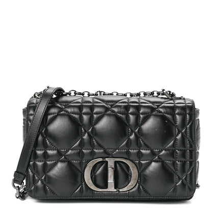 Christian Dior Calfskin Macrocannage Medium Caro Bag Black 1 of 11