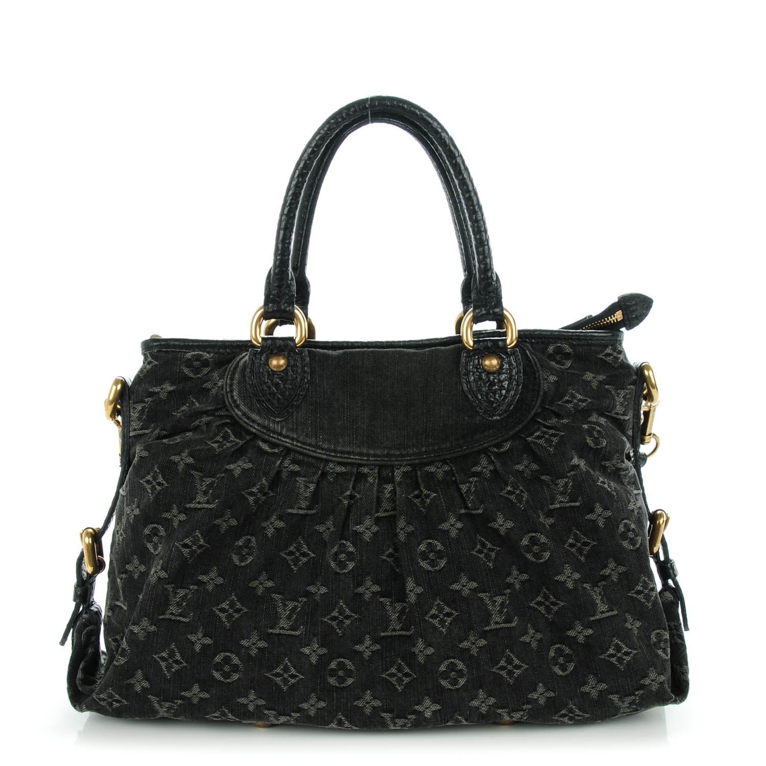 Louis Vuitton Denim Neo Cabby MM Black 1 of 7