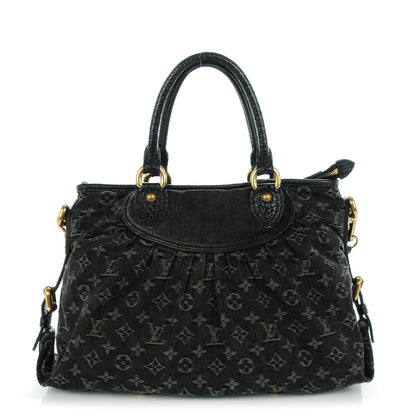 Louis Vuitton Denim Neo Cabby MM Black 1 of 7