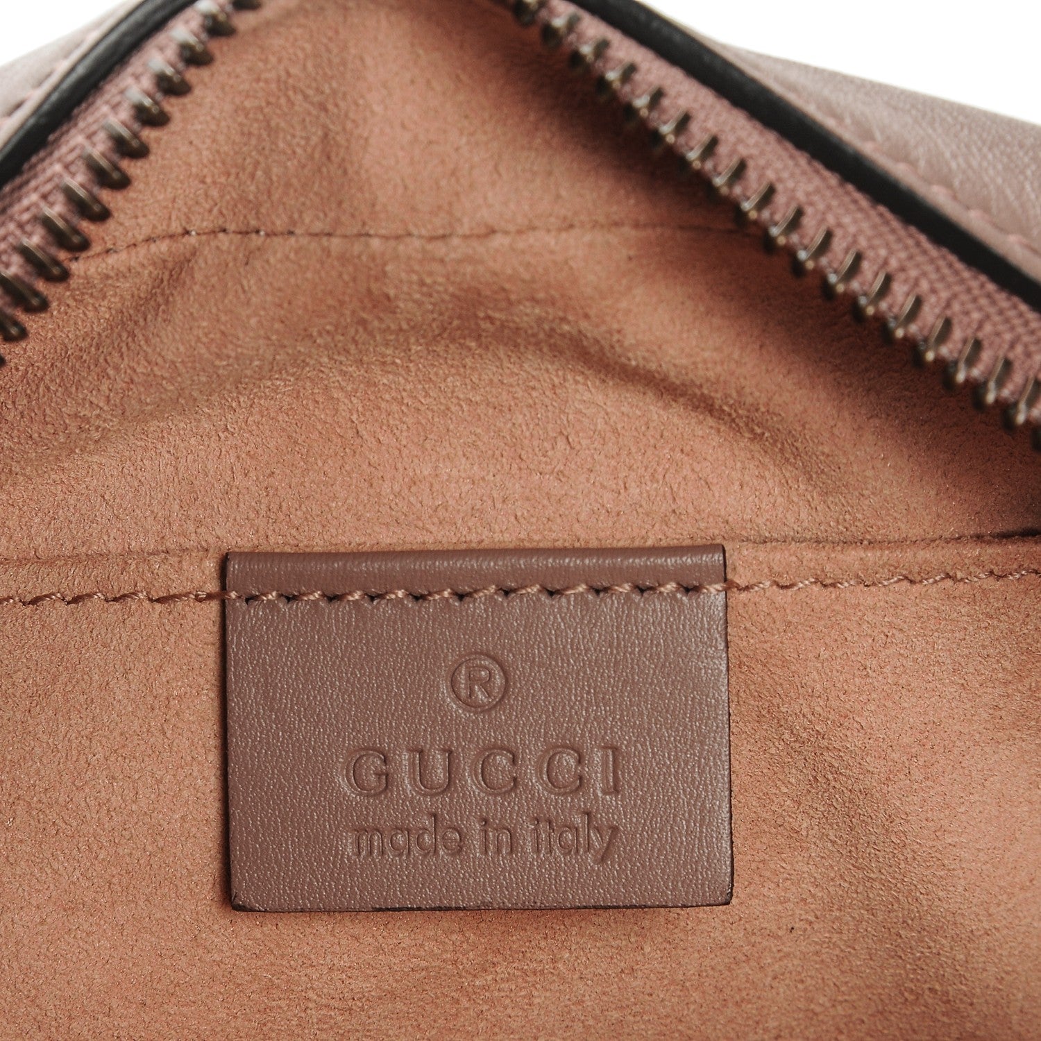 Gucci Calfskin Matelasse Mini GG Marmont Chain Shoulder Bag Nude 6 of 7