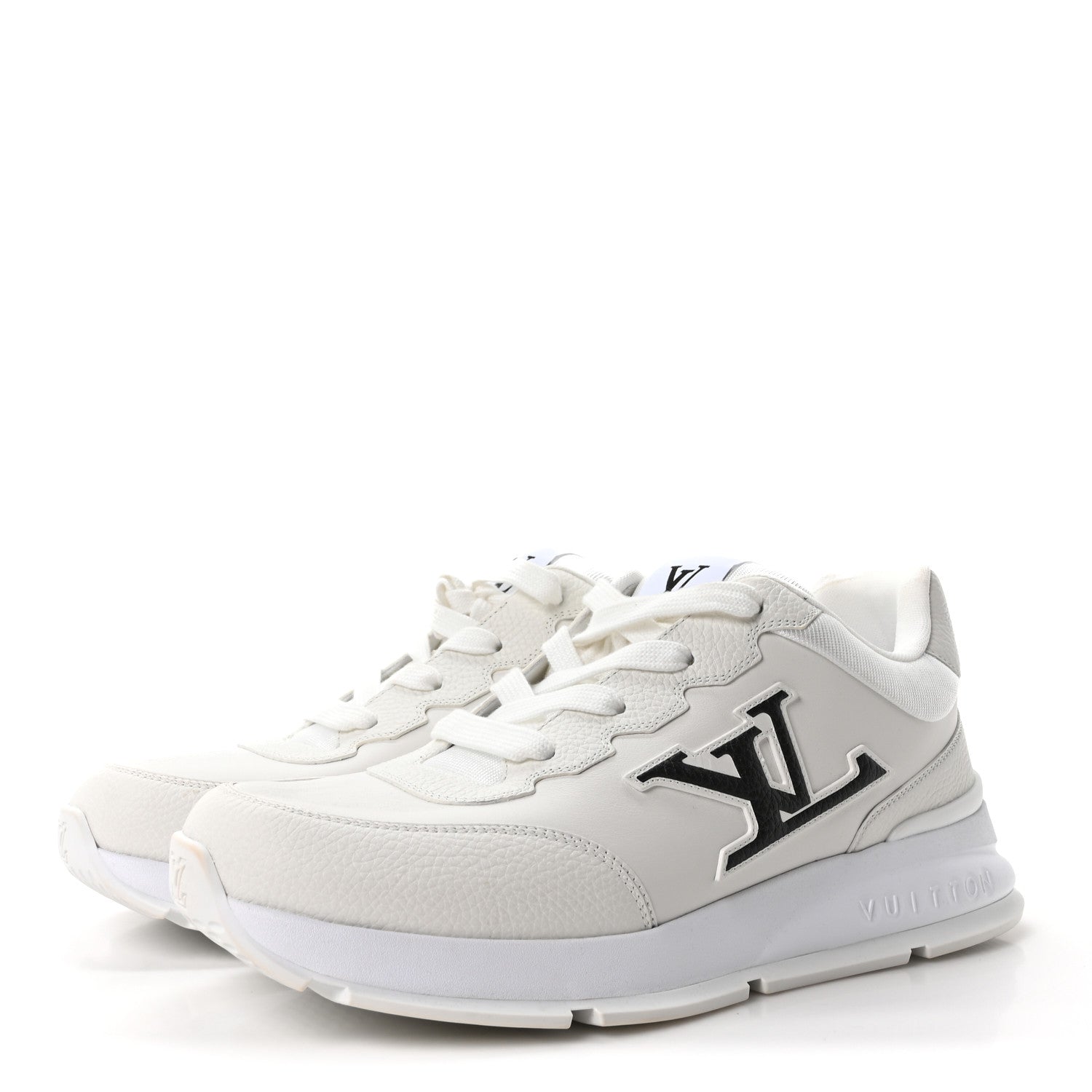 Louis Vuitton Calfskin Mens LV Classic Sneakers 9.5 White 4 of 9