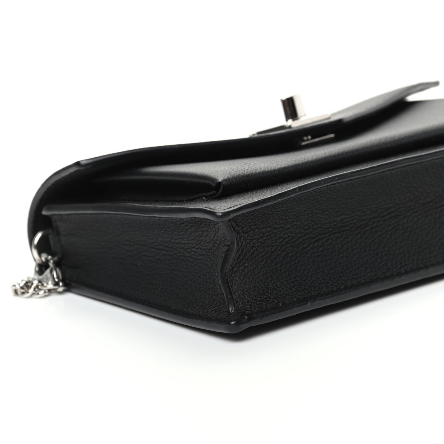 Soft Calfskin My Lockme Chain Pochette Black