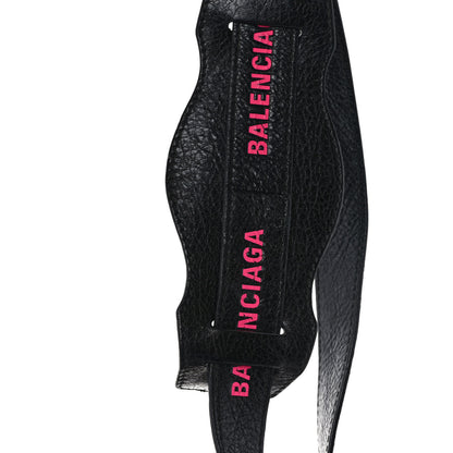 Balenciaga Agneau Classic Silver Hardware Mini City Logo Strap Black Pink 13 of 13