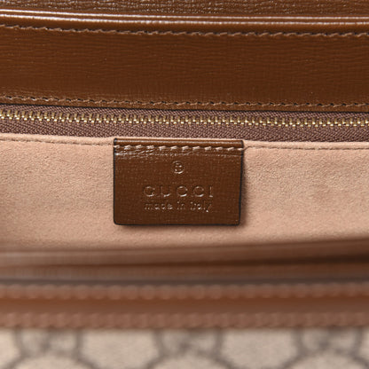 Gucci GG Supreme Monogram Horsebit 1955 Shoulder Bag Beige Brown Sugar 5 of 9
