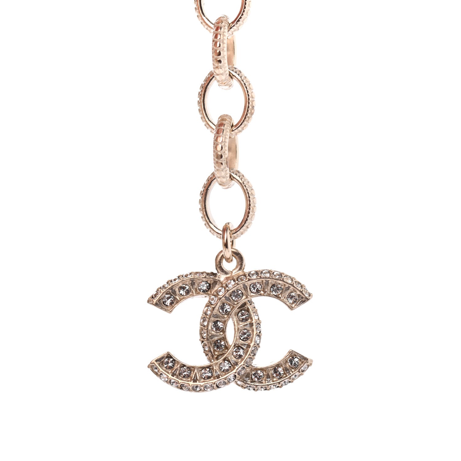 Chanel Graduated Pearl Crystal CC Bracelet Gold 5 of 5