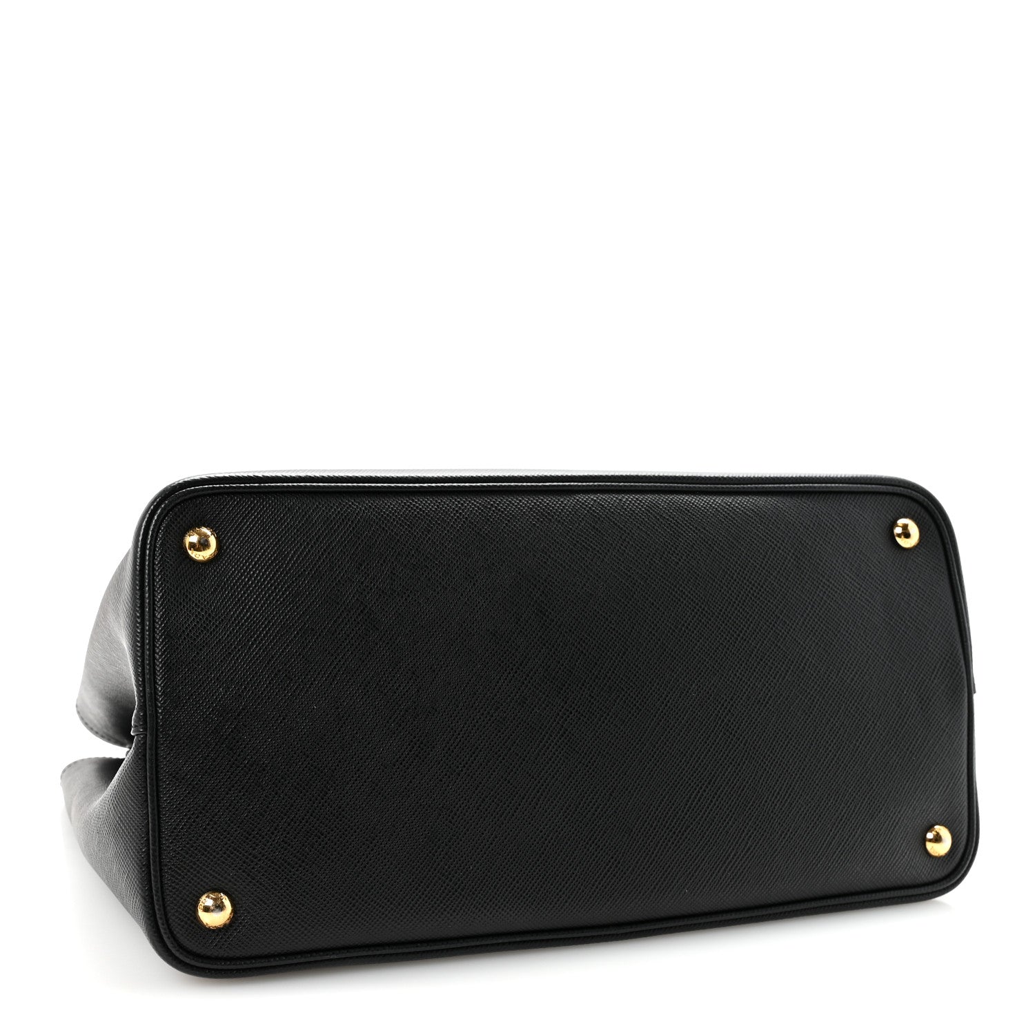 Prada Saffiano Cuir Medium Double Bag Black Fuoco 4 of 9