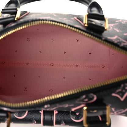 Louis Vuitton Monogram Fall for You Speedy Bandouliere 25 Black 5 of 9