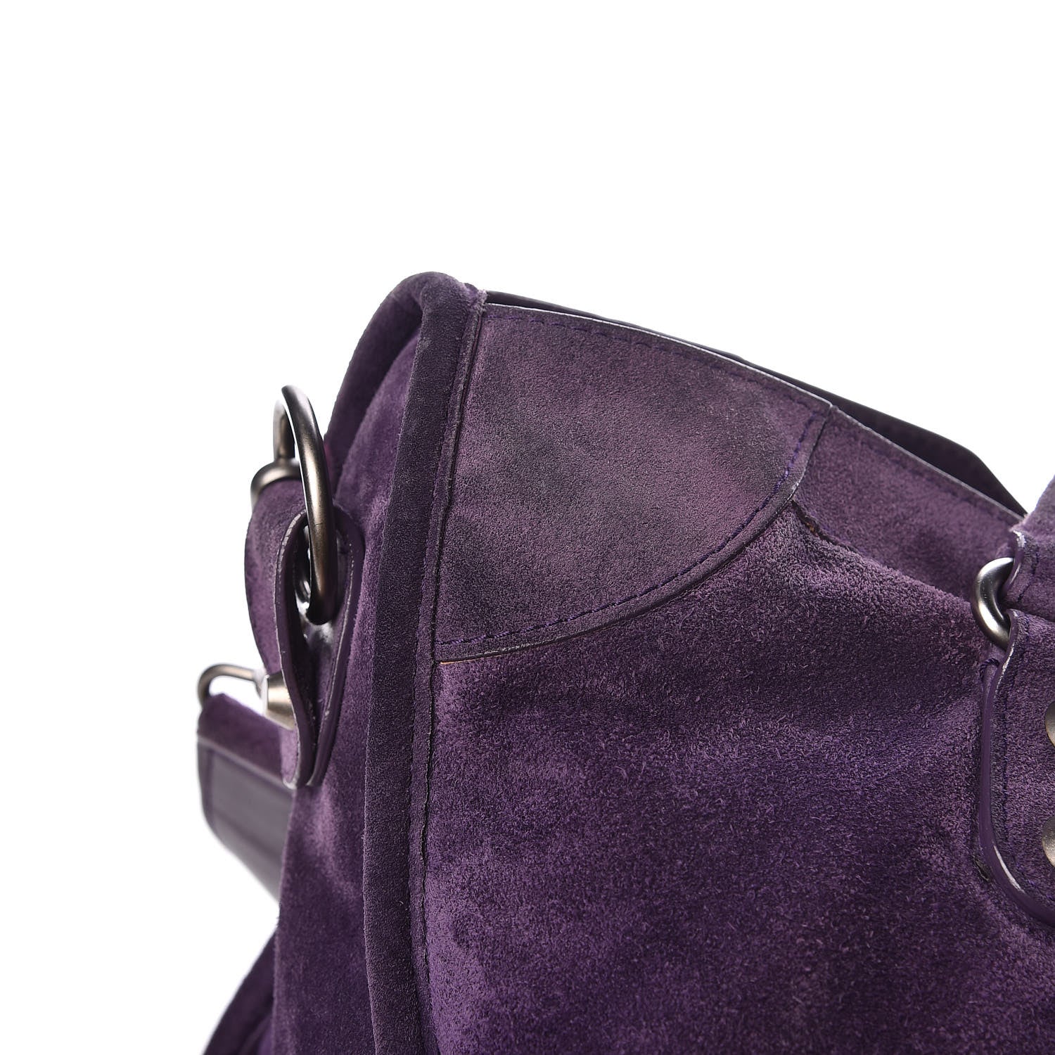 Balenciaga Baby Daim Suede Classic Silver Hardware City Purple 14 of 20