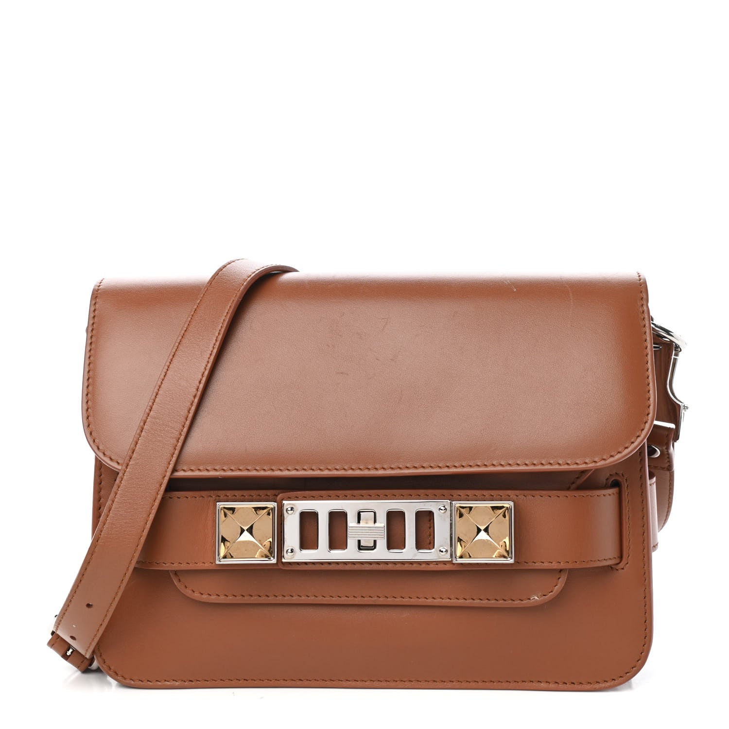 Proenza Schouler Smooth Calfskin Mini PS11 Classic Shoulder Bag Caramel 1 of 11