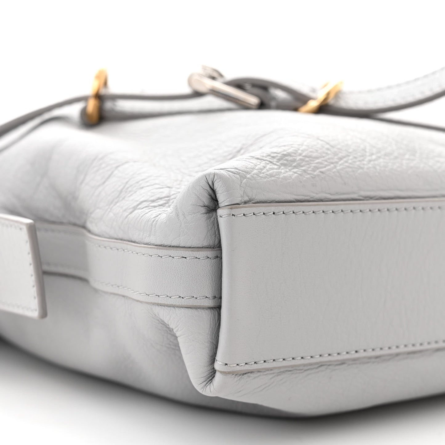 Calfskin Medium Voyou Bag Light Grey