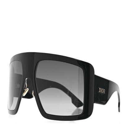 Christian Dior Acetate DiorSo Light 1 Shield Sunglasses Black 1 of 9