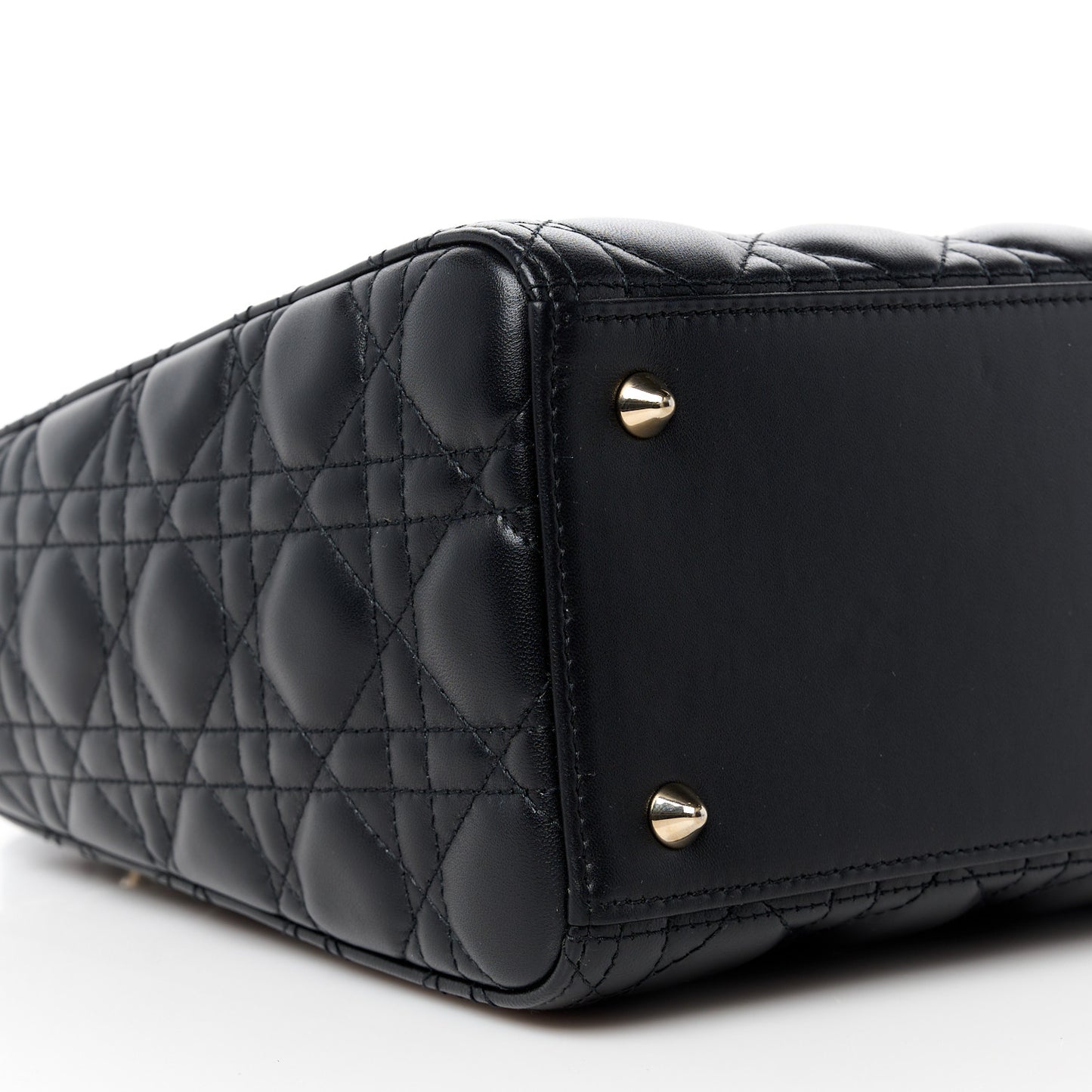 Lambskin Cannage Medium Lady Dior Black