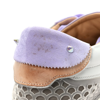 Christian Louboutin Suede Mesh Calfskin Neoprene Loubishark Sneakers 40 Lilac Smoke 7 of 13