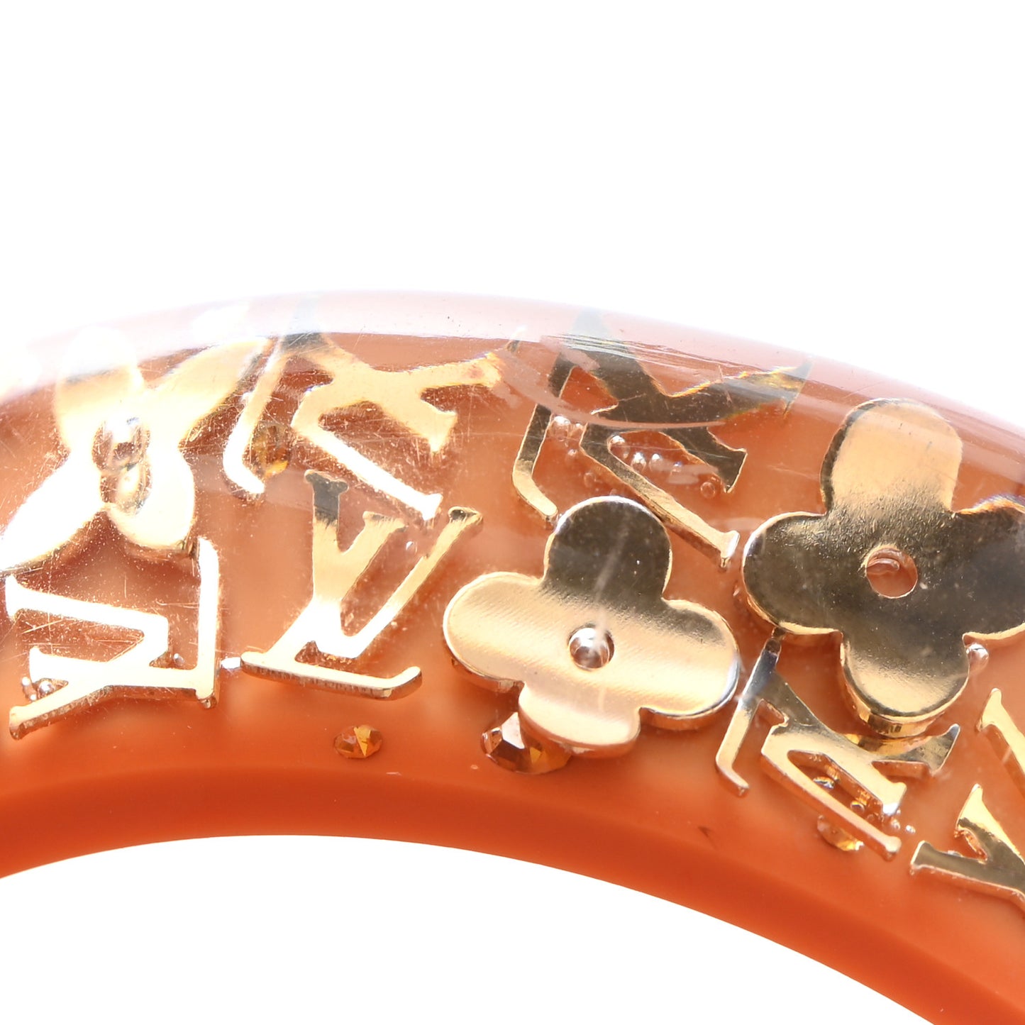 Resin Swarovski Medium Inclusion Bracelet GM Orange Sunset