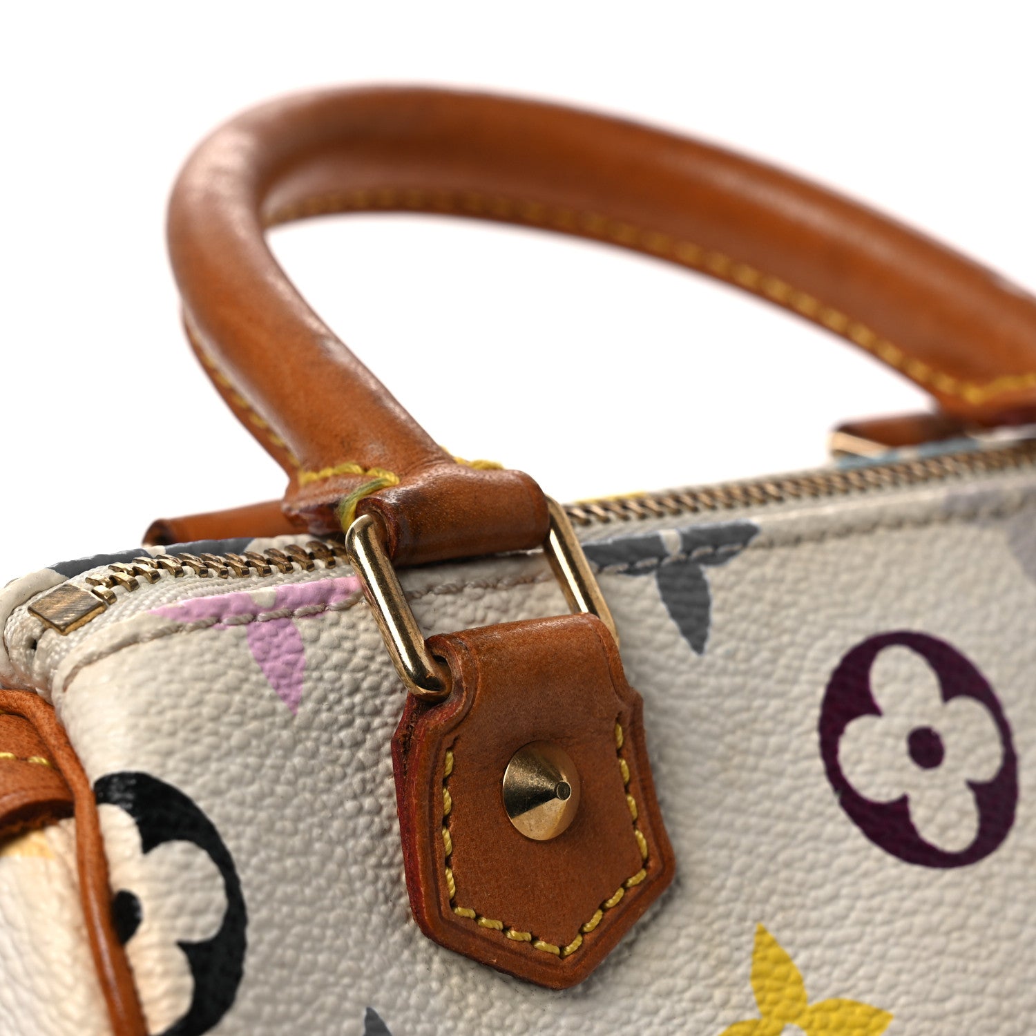 Louis Vuitton Monogram Multicolor Mini Sac HL Speedy White 10 of 11