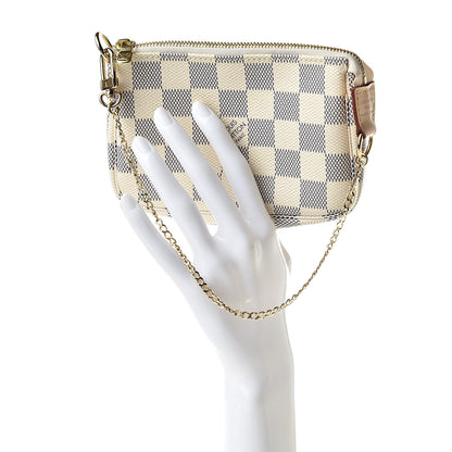 Louis Vuitton Damier Azur Mini Pochette Accessories 2 of 8