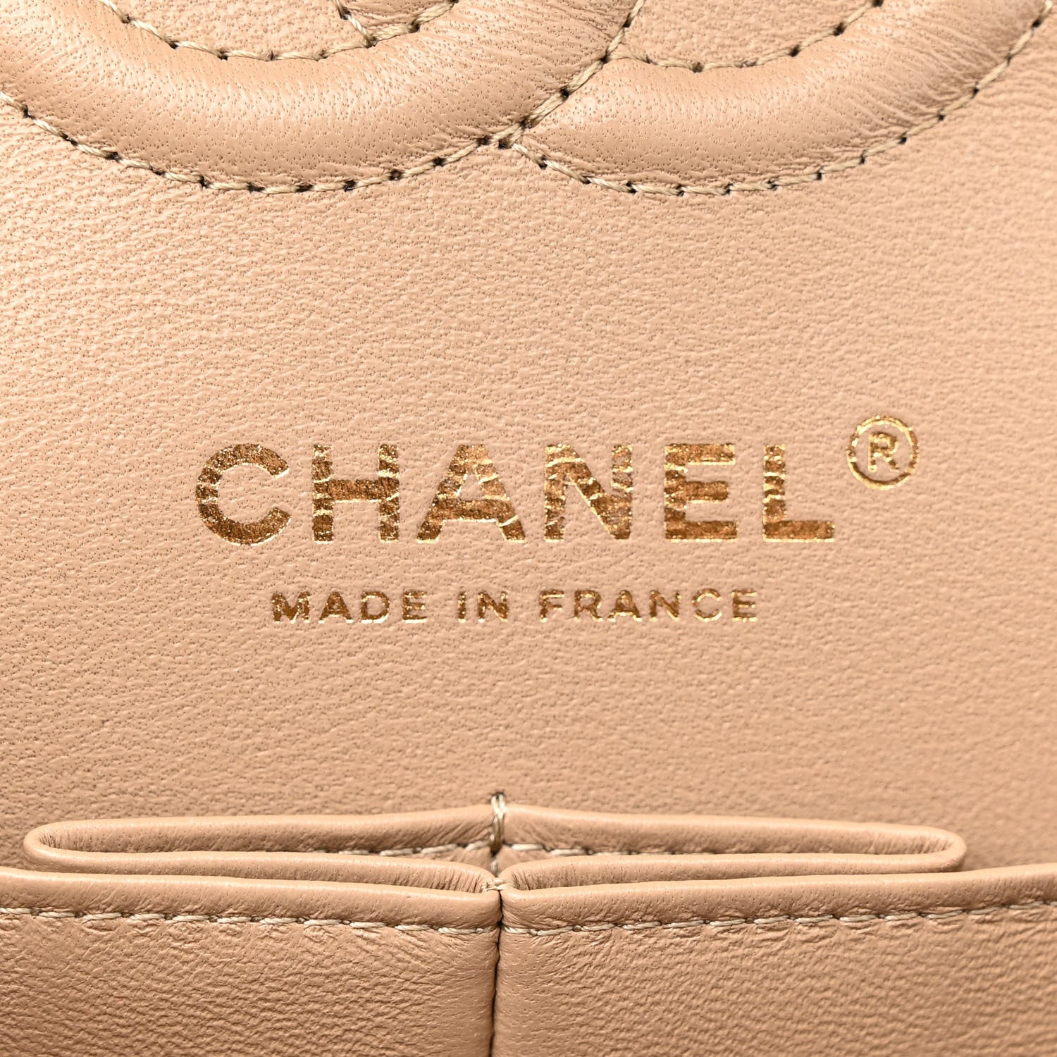 Chanel Caviar Quilted Small Double Flap Dark Beige 6 of 11