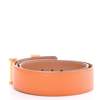 Hermes Epsom 42mm Constance H Belt 85 Orange Gold 3 of 7