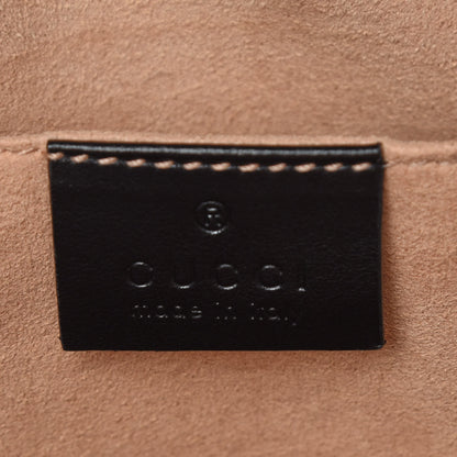 Gucci Calfskin Matelasse Small GG Marmont Chain Shoulder Bag Black 8 of 9