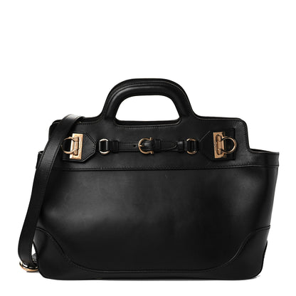 Salvatore Ferragamo Calfskin Wanda Tote Black 2 of 10