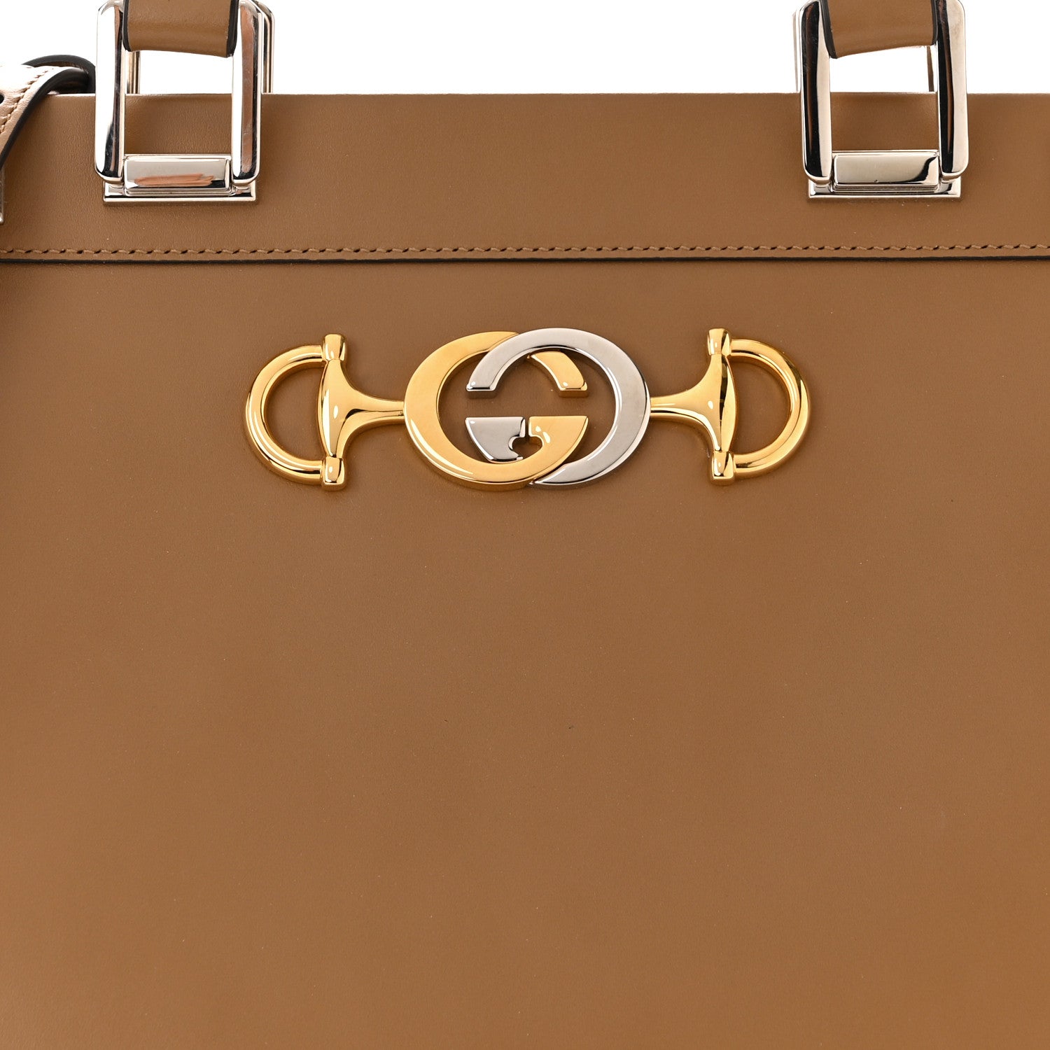 Gucci Smooth Calfskin Medium Zumi Top Handle Bag Friky Taupe 8 of 11