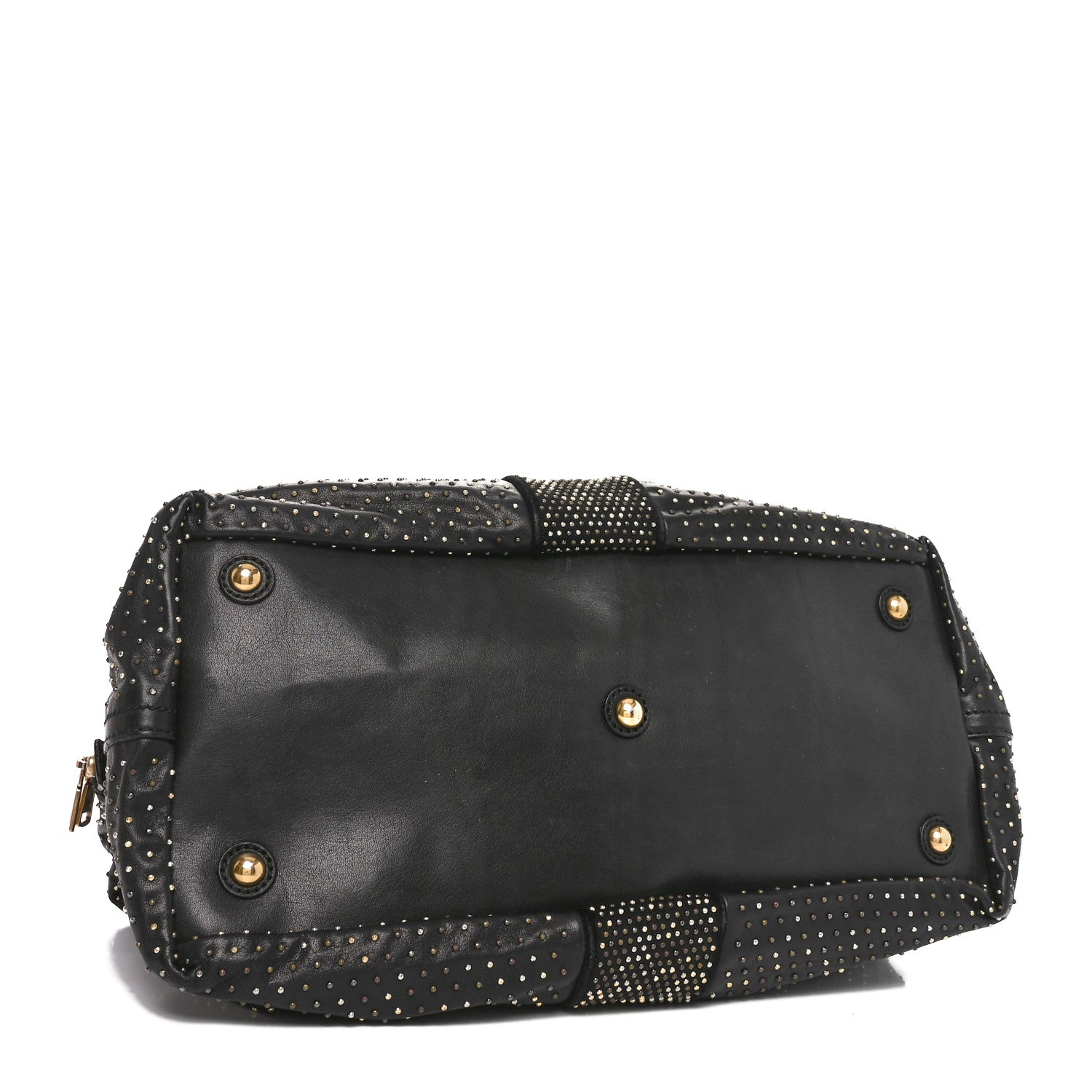 Saint Laurent Calfskin Rock Studded Easy Sac Black 4 of 11