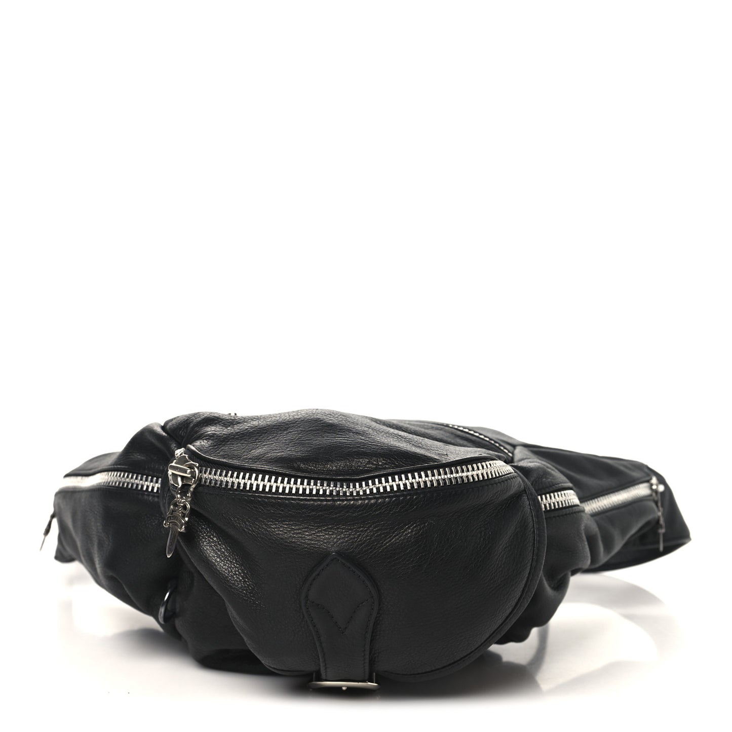 Grained Calfskin Snat Pack Gunslinger Waist Bag Black