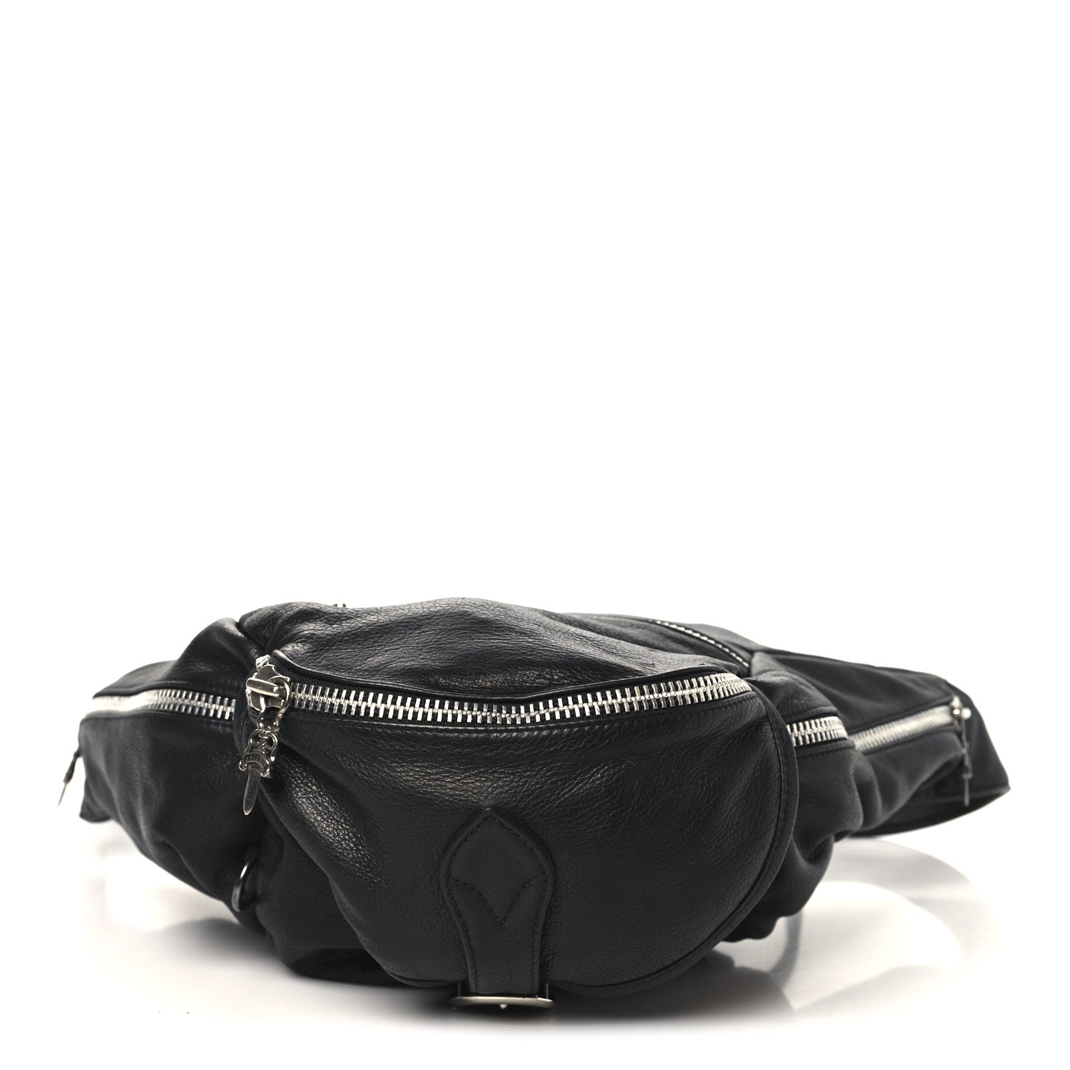 Chrome Hearts Grained Calfskin Snat Pack Gunslinger Waist Bag Black 1 of 13