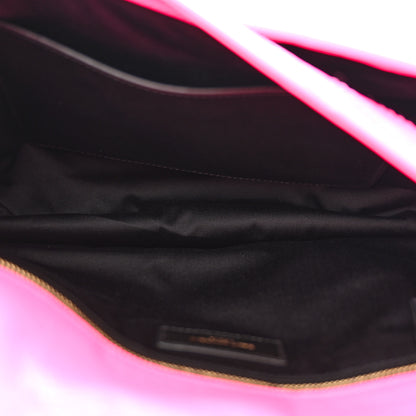 Saint Laurent Crinkled Calfskin Matelasse Monogram Medium Niki Chain Satchel Rose Glow 5 of 10