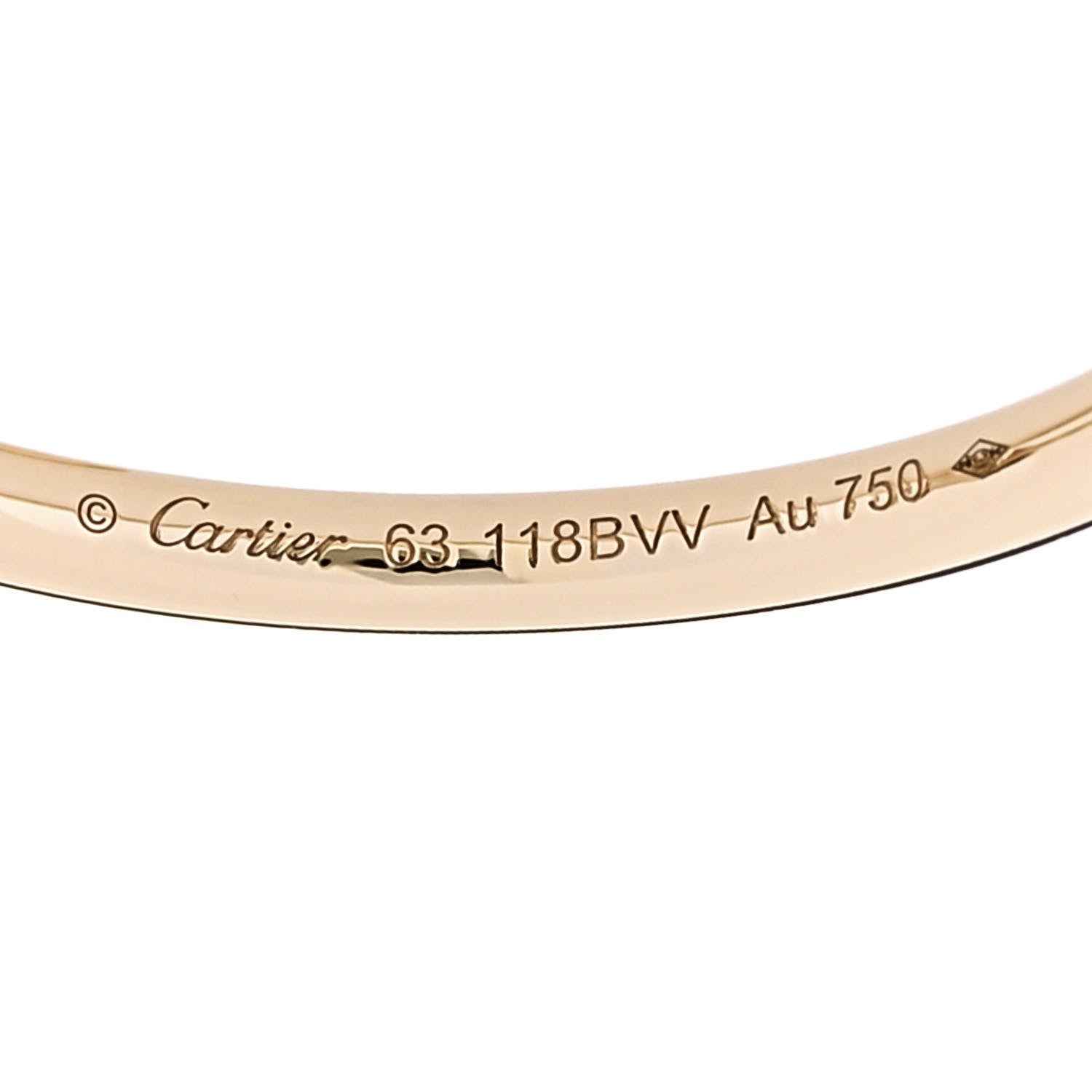 Cartier 18K Yellow Gold Diamond Small Juste Un Clou Ring 63 10.5 4 of 6