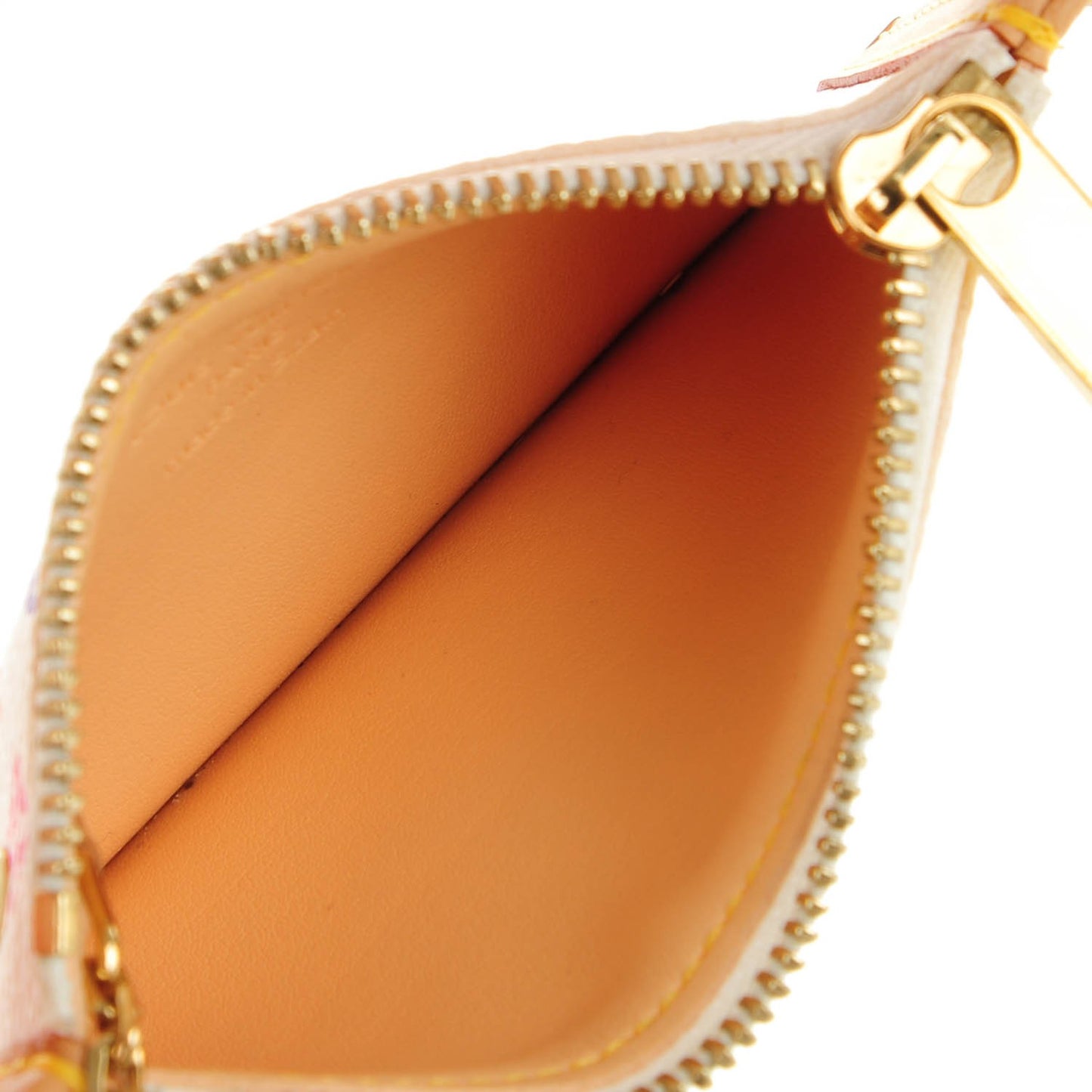 Monogram Multicolor Key Pouch White