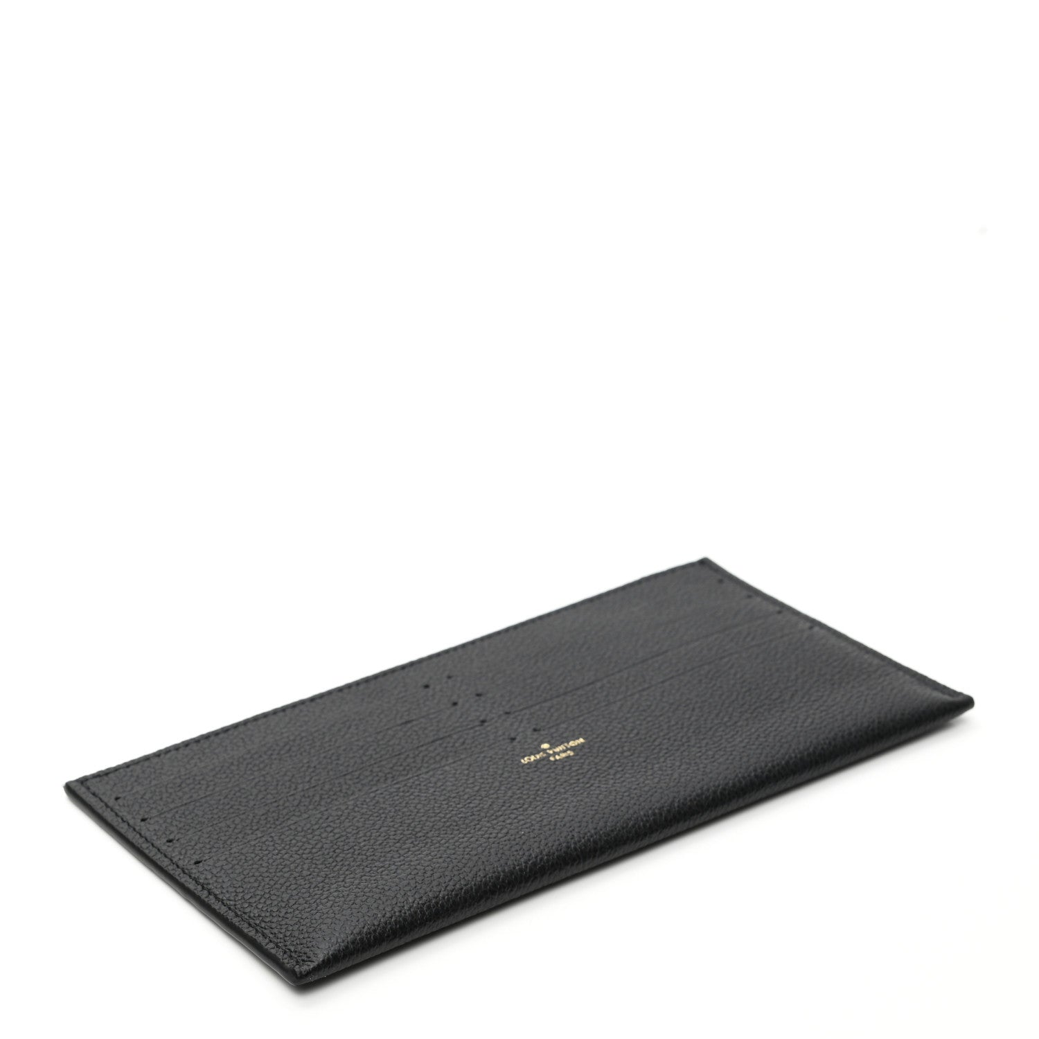 Louis Vuitton Calfskin Felicie Card Holder Insert Black 4 of 5