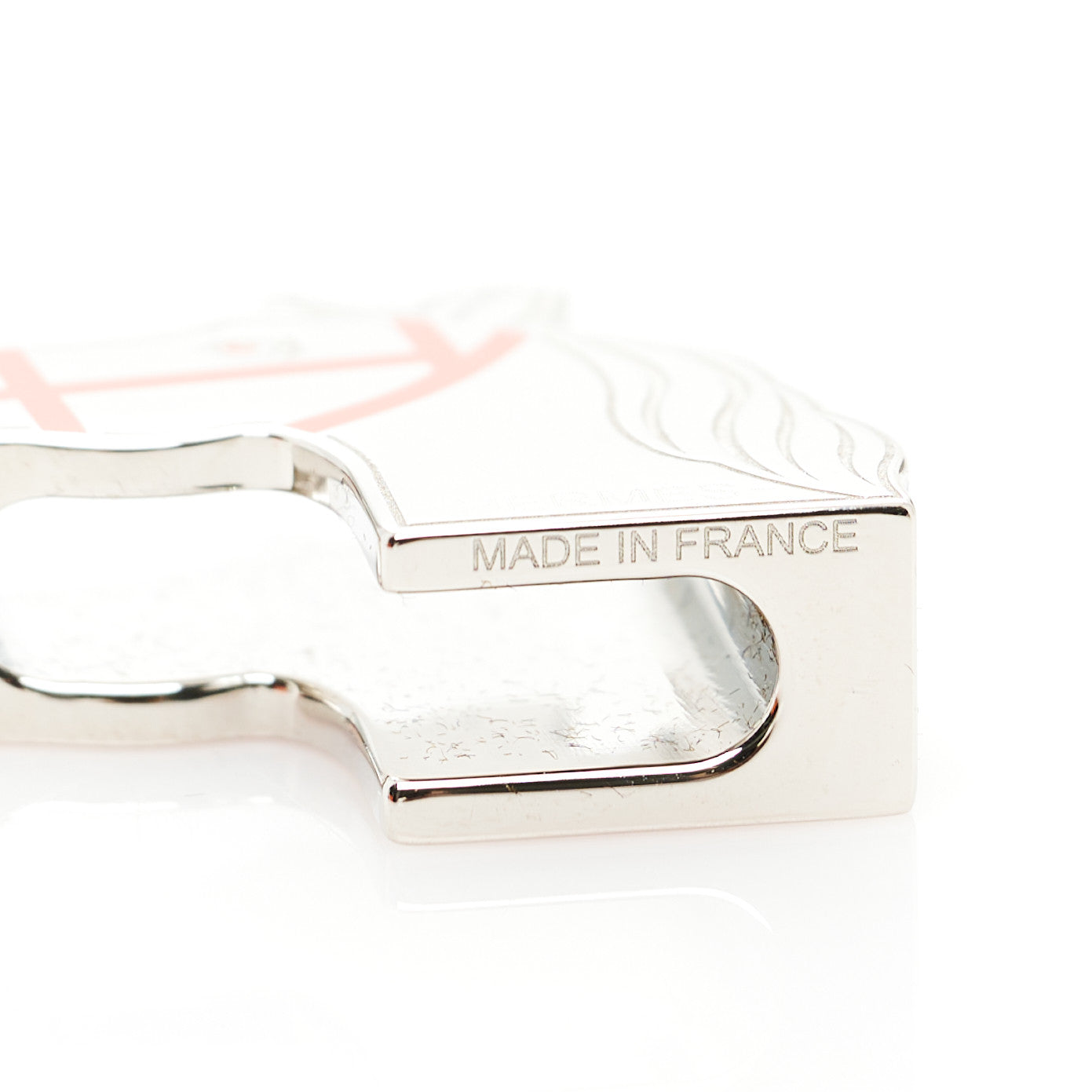 Palladium Lacquered Quadrige Twilly Scarf Ring Orange