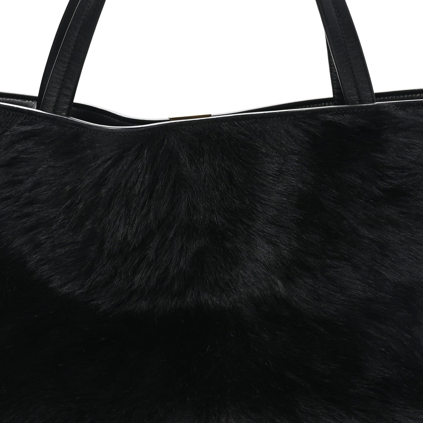 Calf Hair Small Kit Cabas  Black