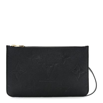 Louis Vuitton Empreinte Monogram Giant Neverfull MM Pochette Black 1 of 8