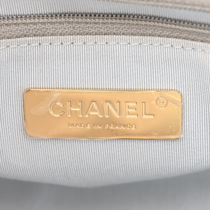 Chanel Metallic Lambskin Quilted Medium Chanel 19 Flap Silver 6 of 12