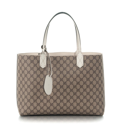Gucci GG Supreme Monogram Medium Reversible Tote Beige White 1 of 8