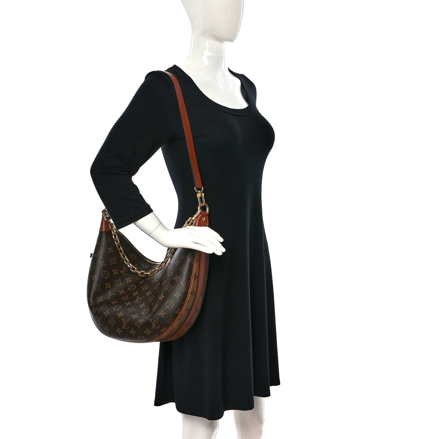 Louis Vuitton Reverse Monogram Loop Hobo 2 of 8