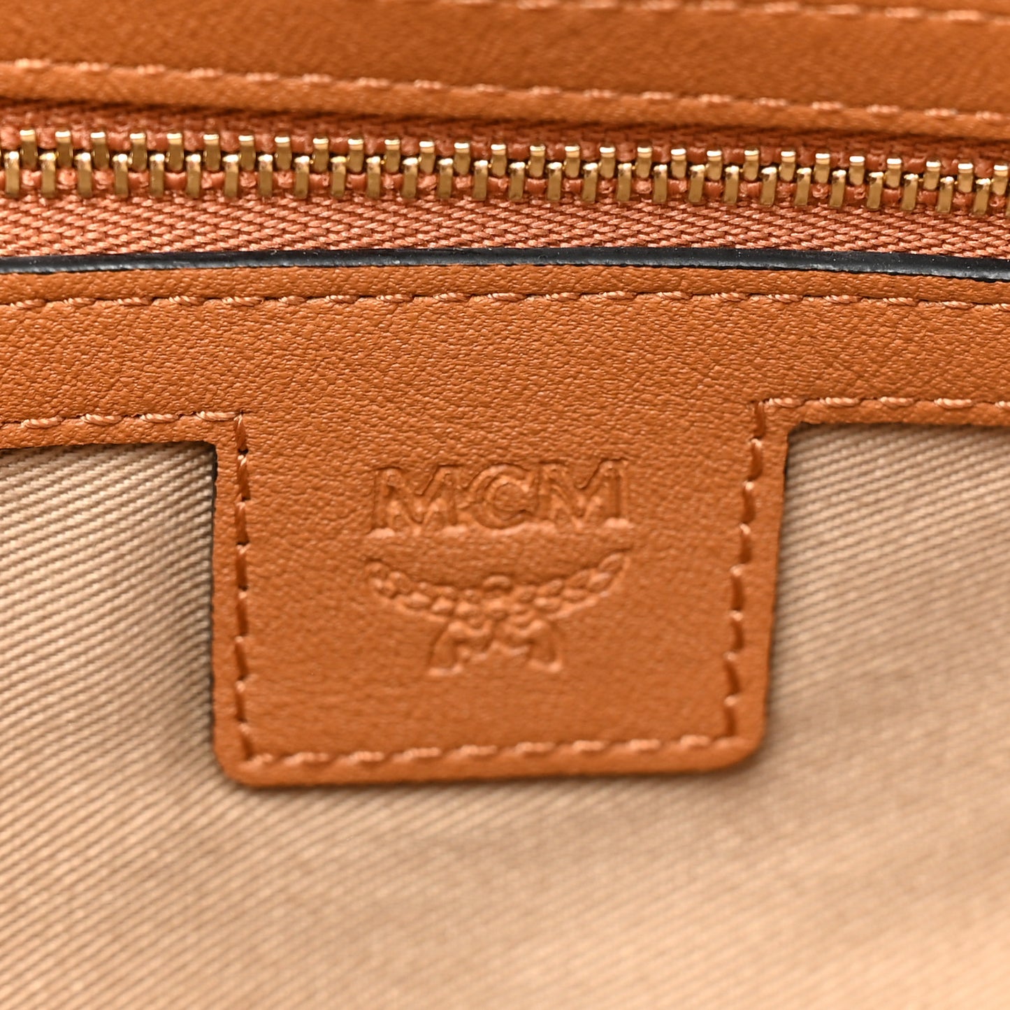 Visetos Medium Boston Bag Cognac