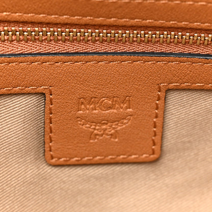 MCM Visetos Medium Boston Bag Cognac 6 of 11