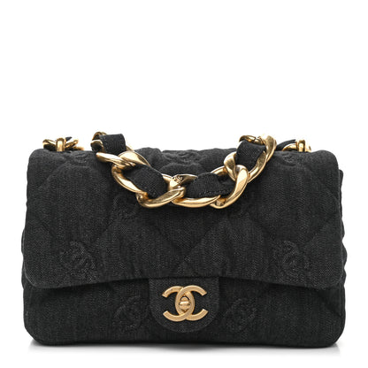 Chanel Denim Quilted Medium Funky Town Flap Black 1 of 10