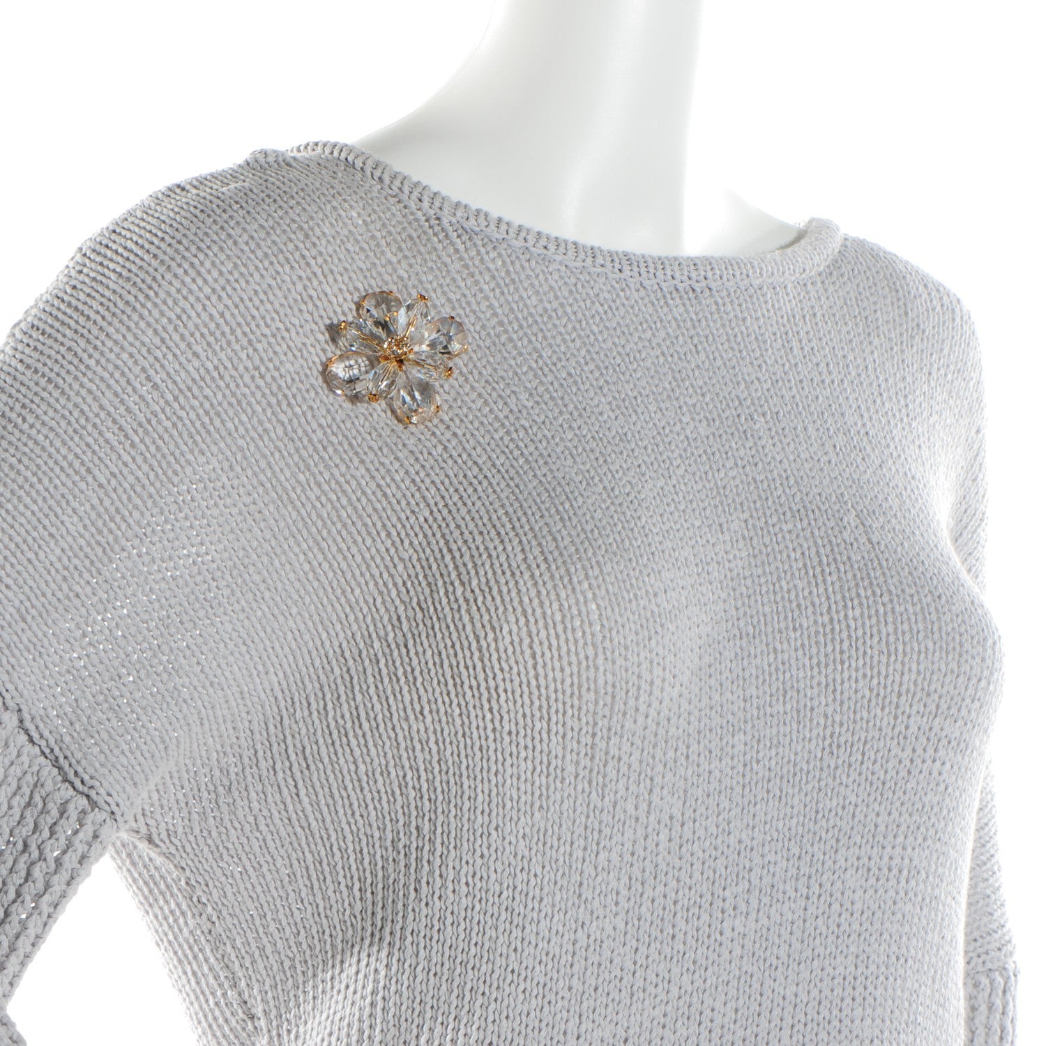 Chanel Crystal CC Brooch Gold 2 of 7